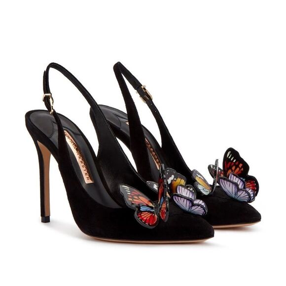Sophia Webster Shoes - Sophia Webster Vanessa Butterfly Suede Slingback Pump size 41